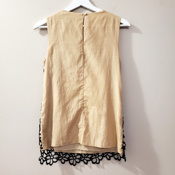 Lela Rose x Neiman Marcus - Guipure Lace Cotton Silk Overlay Blouse - Size XS - Picture 6 of 9